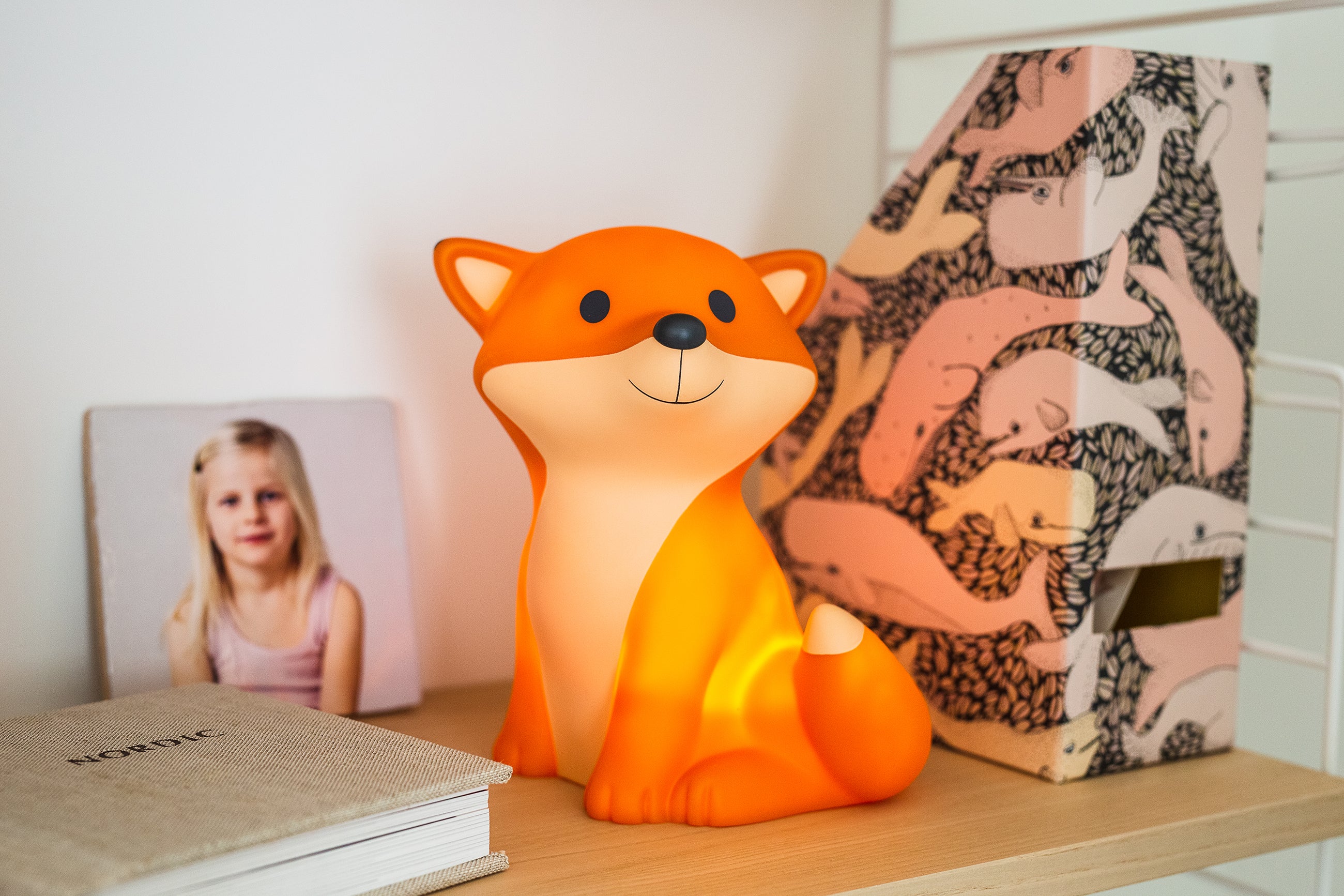 AP Junior CESAR FOX night light LED ORANGE USB recharge
