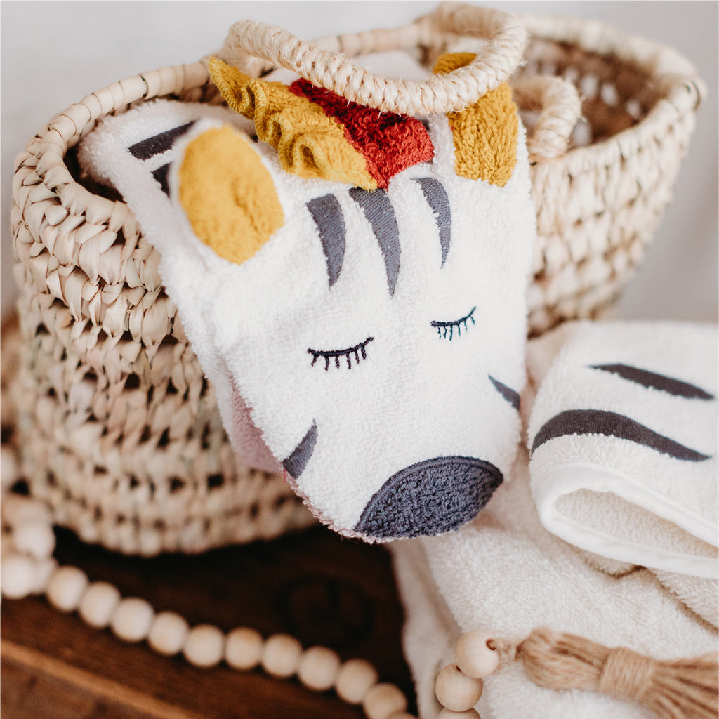 Kikadu Waschlappen Zebra