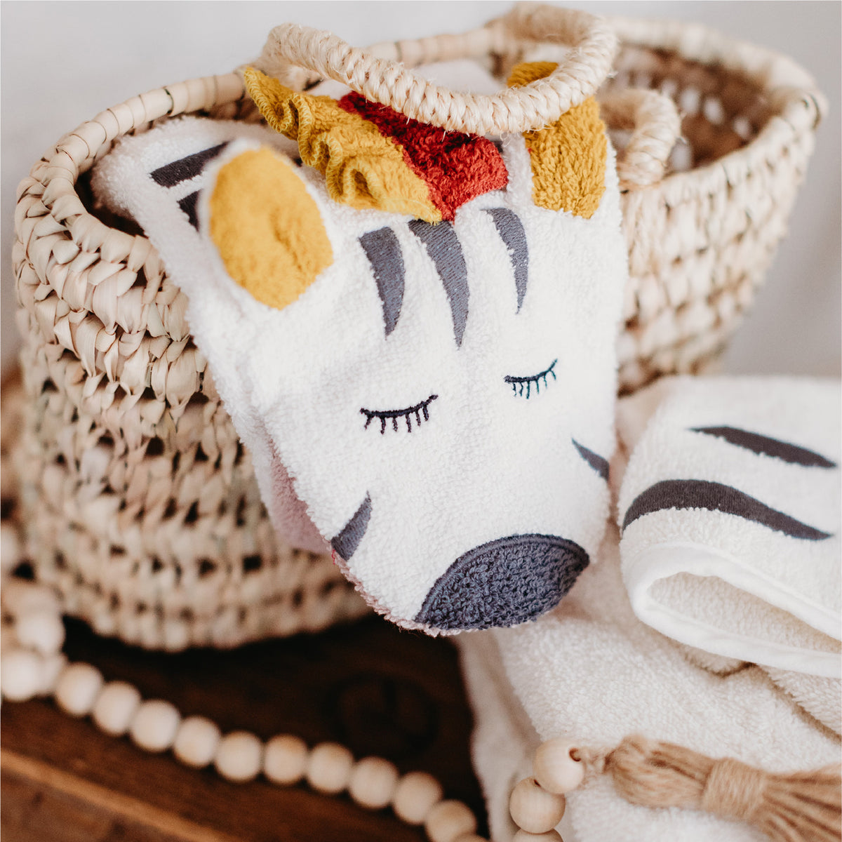 Kikadu Waschlappen Zebra