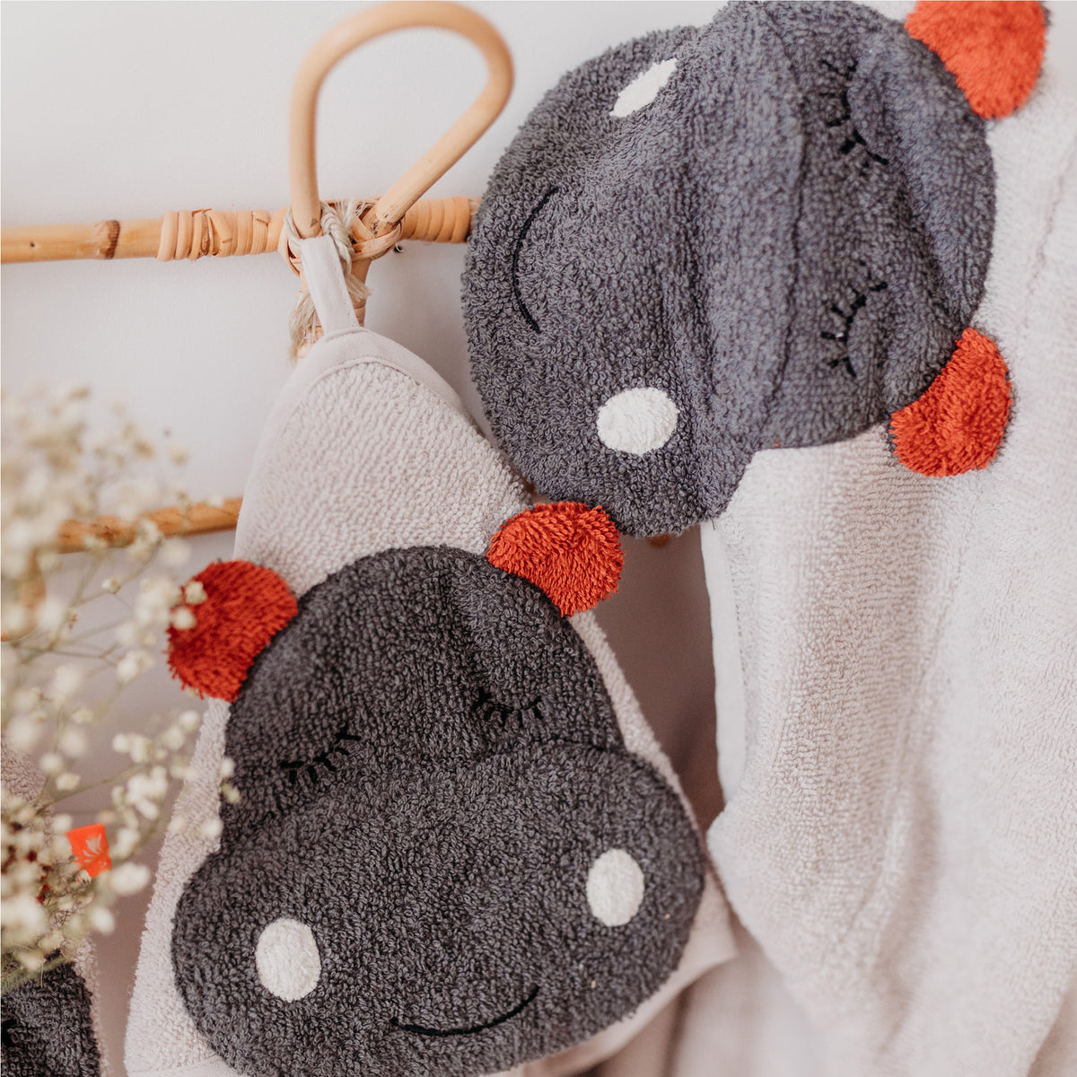 Kikadu Kapuzen-Handtuch Hippo