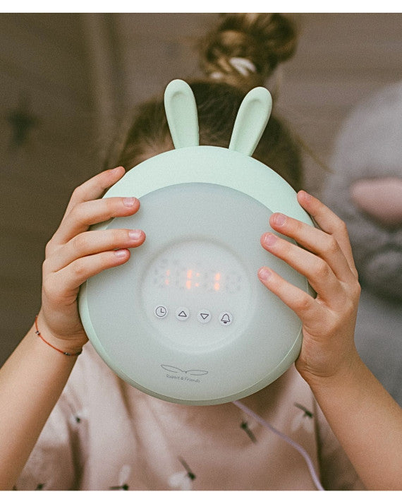 Rabbit & Friends Rabbit Wake Up Lamp with Alarm Clock, Green