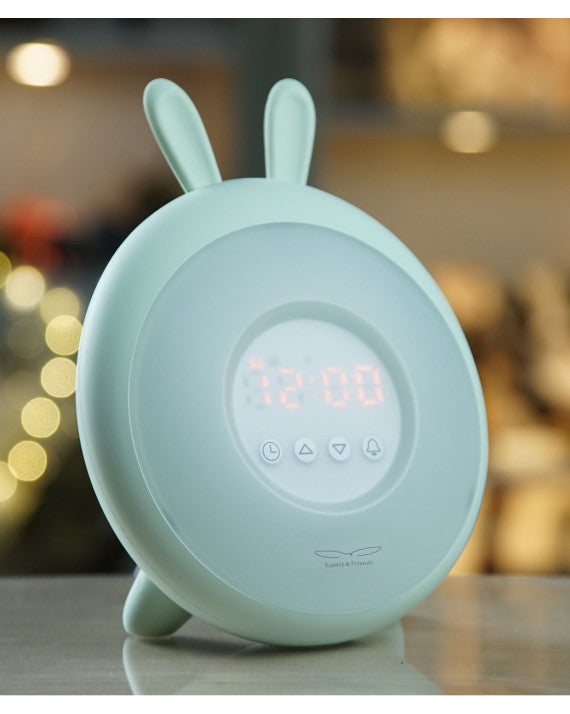 Rabbit & Friends Rabbit Wake Up Lamp with Alarm Clock, Green
