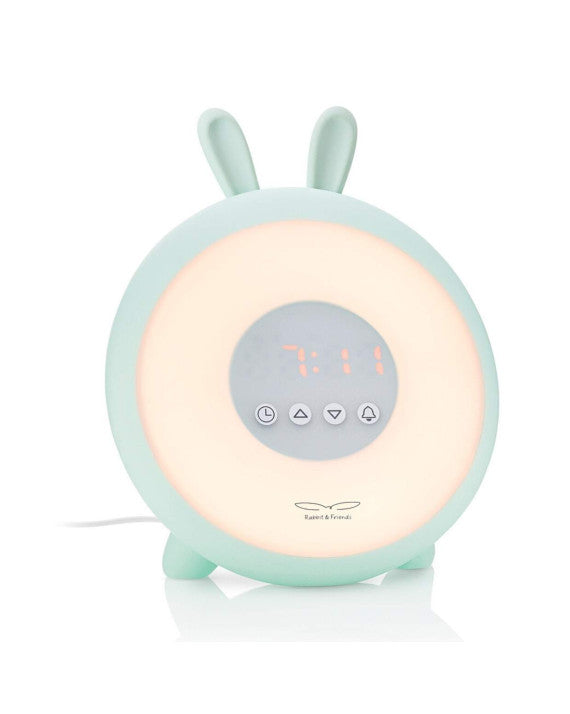 Rabbit & Friends Rabbit Wake Up Lamp with Alarm Clock, Green