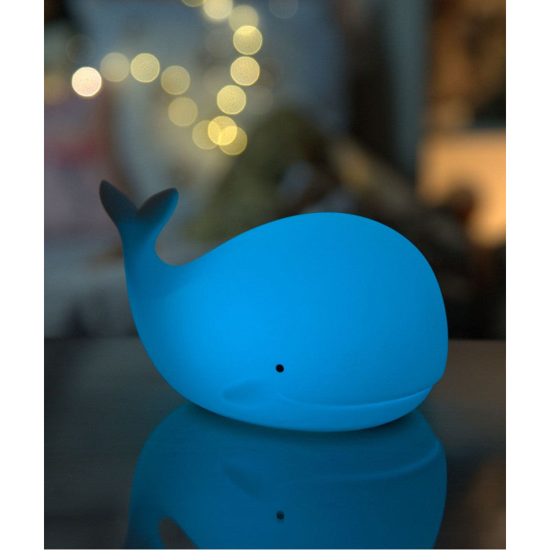 Rabbit & Friends Whale with Remote Control Silicone Lamp