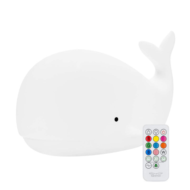 Rabbit & Friends Whale with Remote Control Silicone Lamp
